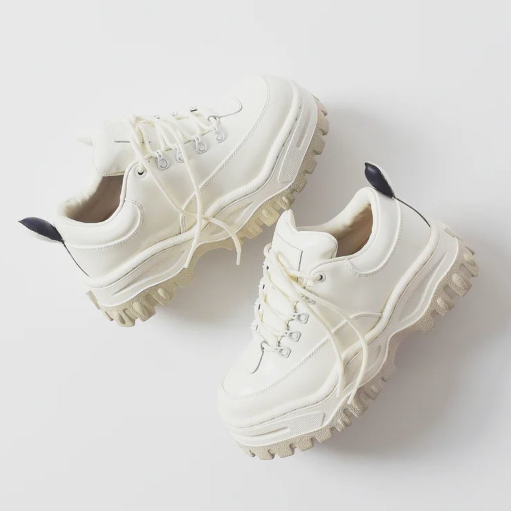 EYTYS Angel Patent Leather Sneaker White Size 8.5